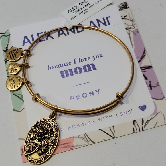 Alex and Ani Jewelry - Alex and Ani Mom Because I Love You bracelet